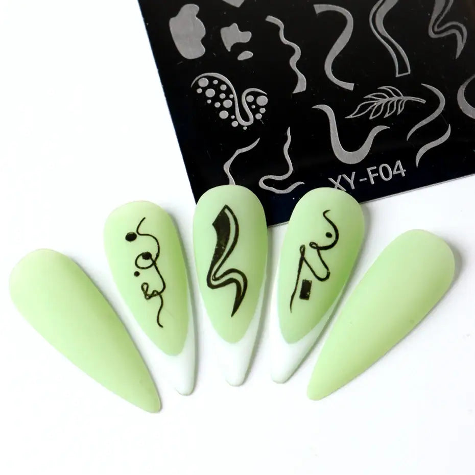 Spring Flowers Nail Stamping Plates Cherry Blossom