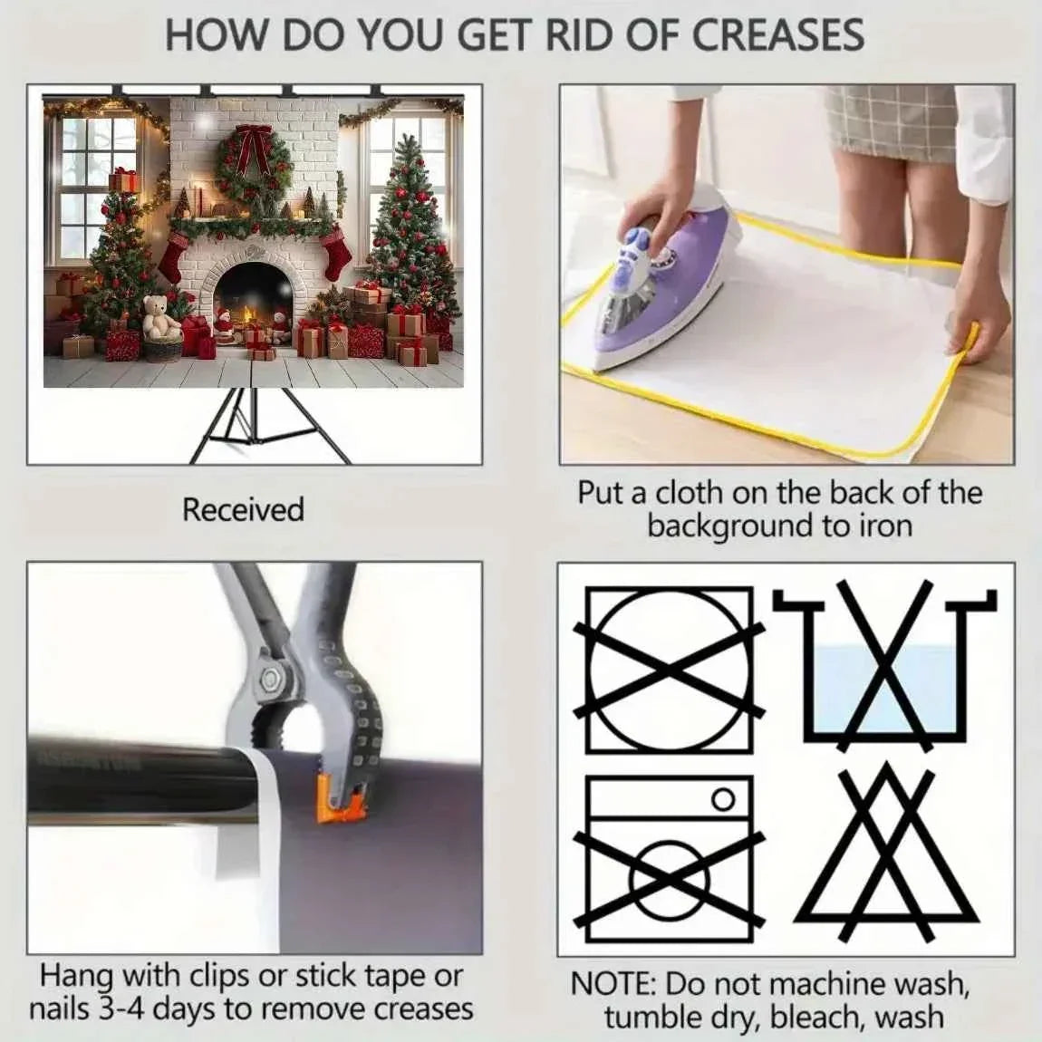 1 piece Christmas photography background, suitable for Christmas party, wedding, birthday, photo taking