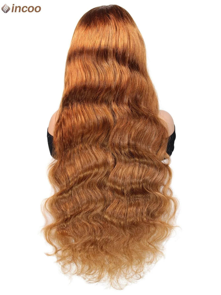 Colored Ginger Blonde 9X6 Glueless Lace Front Human Hair Wig Ready To Go&Wear Glueless Body Wave Lace Wig Burgundy Straight Wigs Hair Wig by DSERS / AliHairs Store