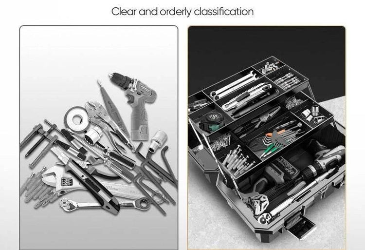 Tools Organizer Box Garage Professional Plastic Tool Case Box Electrician Storage Multifunctional Outdoor Waterproof Garage - GiFTiFY