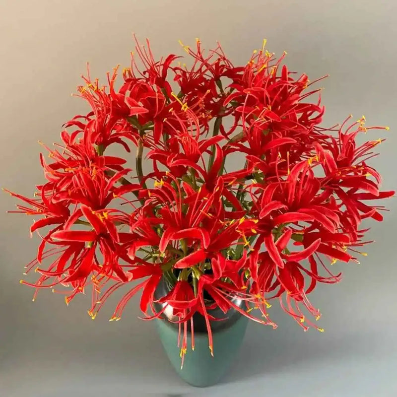 60cm Artificial Higanbana Flower Branch Handmade by DSERS