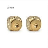 2pcs/lot Copper Dice Brass Dice Sieve Creative Mahjong Dice Bar Tool Outdoor Small Toy 13mm/15mm