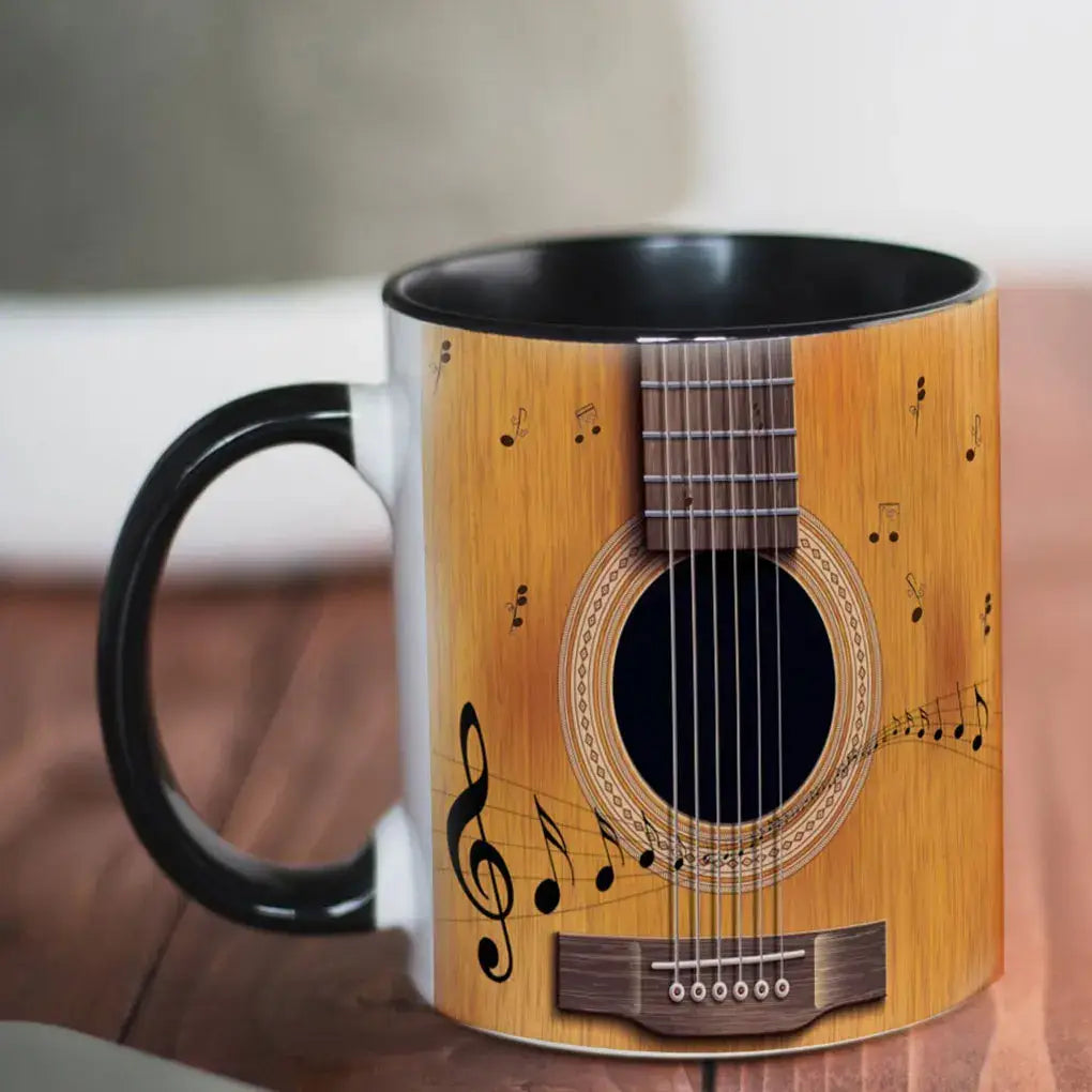 2025 240ml Creative Music Ceramic Mug Guitar Violin Style Cute Coffee Tea Milk Stave Mugs And Cups with Handle Novelty