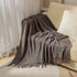 Bohemian Couch Blanket Large Knitted Tassel Throw for Bed Chair Sofa Couch Cover All-Season Blankets Home Decor Soft Comfortable - GiFTiFY
