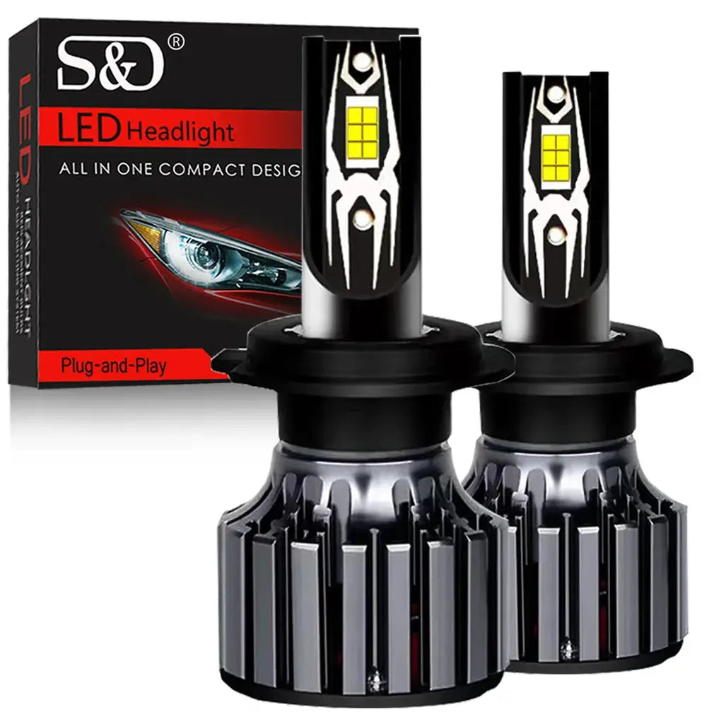 H7 LED Headlight Bulbs 30000lm CANBUS H8 H11 HIR2