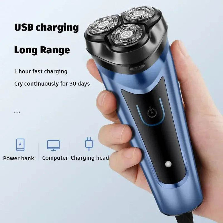 Shaver for Men USB Electric Shaver Powerful Beard Shaving Machine Electric Razor Rechargeable Waterproof - GiFTiFY