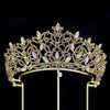 Luxury Blue Crystal Wedding Crown Bridal Headwear Brithday Party Rhinestone Diadem Headband Handwork Headpiece for Women Tiaras GiFTiFY