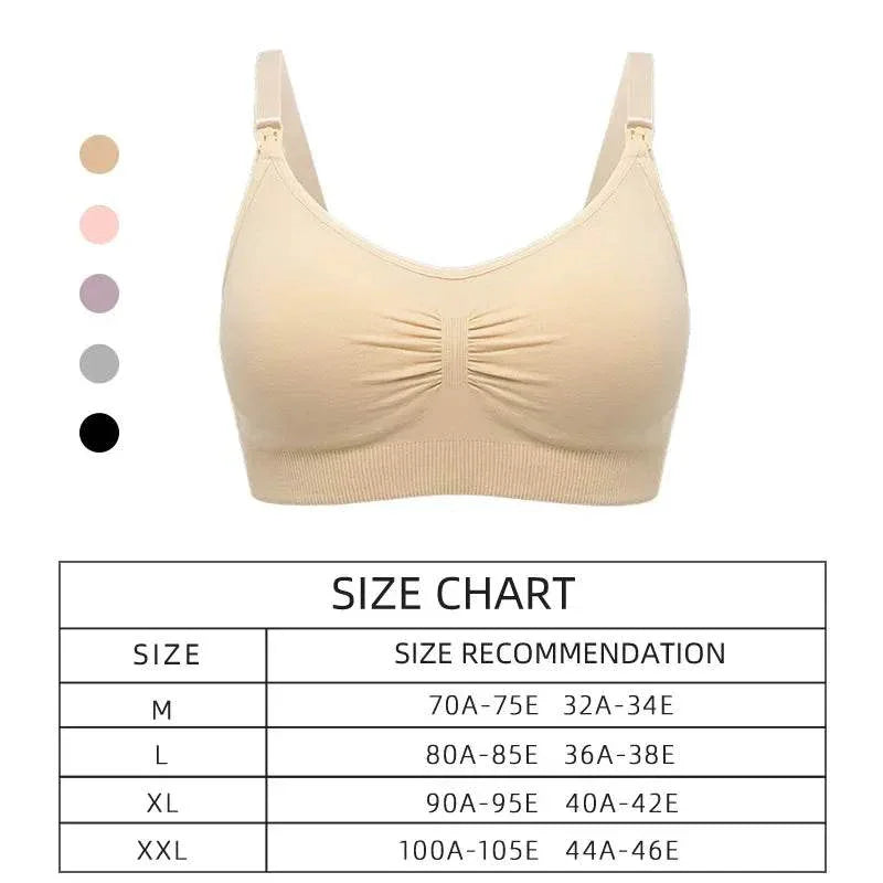 High Quality Plus Size Nursing Bra Breathable Women Breastfeeding Underwear Seamless Maternity Bra Push Up - GiFTiFY