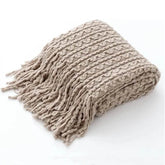 Bohemian Couch Blanket Large Knitted Tassel Throw for Bed Chair Sofa Couch Cover All-Season Blankets Home Decor Soft Comfortable - GiFTiFY
