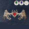 Halloween Goddess Cosplay Forehead Round Elves Crowns Tiara Women Vintage Leaf Headband Bridal Hair Accessories Wedding Headwear