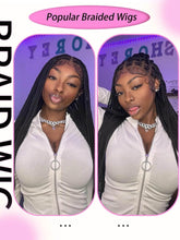 Tribal Synthetic Cornrow Braided Wigs Full Lace Wig 36Inches Knotless Jumbo Knotless Box Braids Wig Square Part For Black Women - GiFTiFY