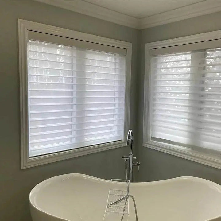 SmartMatters Electric Shangrila Blinds Smart Zigbee Blackout Zebra Shades for Windows and Doors Wifi Tuya Alexa Google Assistant - GiFTiFY