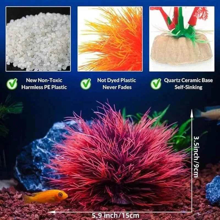 Fish Tank Landscape Decoration, Simulation Water Plants,Aquarium Scenery Decoration Pieces, Fake Water Plants - GiFTiFY