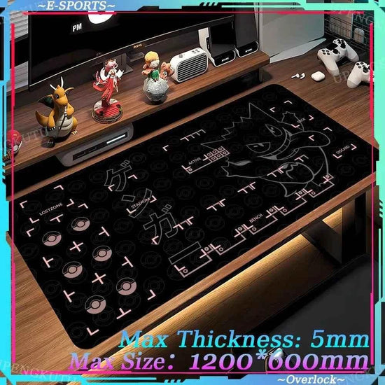 Mouse Pad Large Desk Mat P_Pokemones Anime Playmat 900x400 Xxl TGM PTCG Card Games Speed Computer and Office Gamer Cabinet mat - GiFTiFY