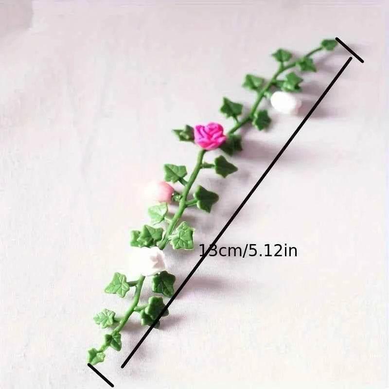 5pcs Dollhouse Miniature Garden Scene with Flower Vines Perfect for DIY Crafts Model Decorations and Creative Projects Realistic - GiFTiFY