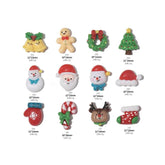 Christmas Series Nail Art Accessories 3D Resin Nail Charms Cute Bells Reindeer Snowman Cartoon Versatile Winter Nail Decorations