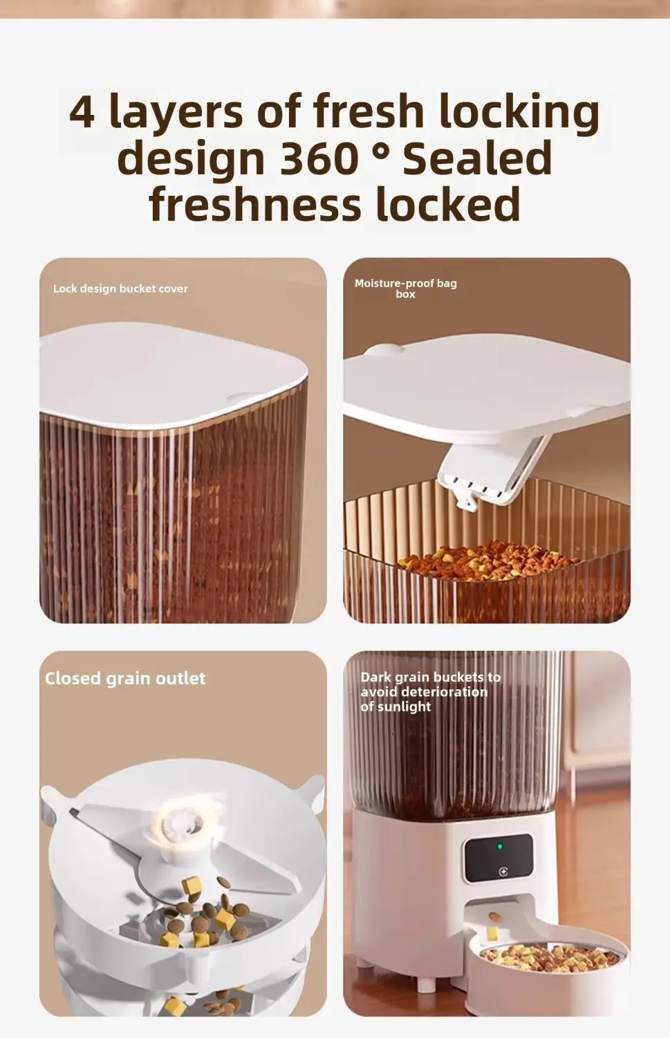WiFi Single Bowl Cat Automatic Feeder