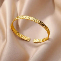 Adjustable Gold Nefertiti Inspired Cuff Bracelet