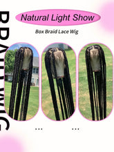 Cornrows Full Lace Braided Wigs Synthetic Knotless Box Braiding Wigs For Black Women 36&