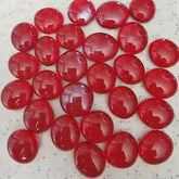 100g/3.52oz(Approx. 18-25pcs) Oblate Bead Glass Mosaic Tiles Colorful Round Mosaic Making Material Multi Diameter DIY Craft Tile