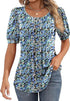 Summer V-Neck Puff Sleeve Tunic Tops for Women Women’s Apparel by Zopi / AliExpress