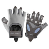 1 Pair Workout Gloves with Liquid Silicone for Women Fingerless Cycling Gloves Non-slip Men&