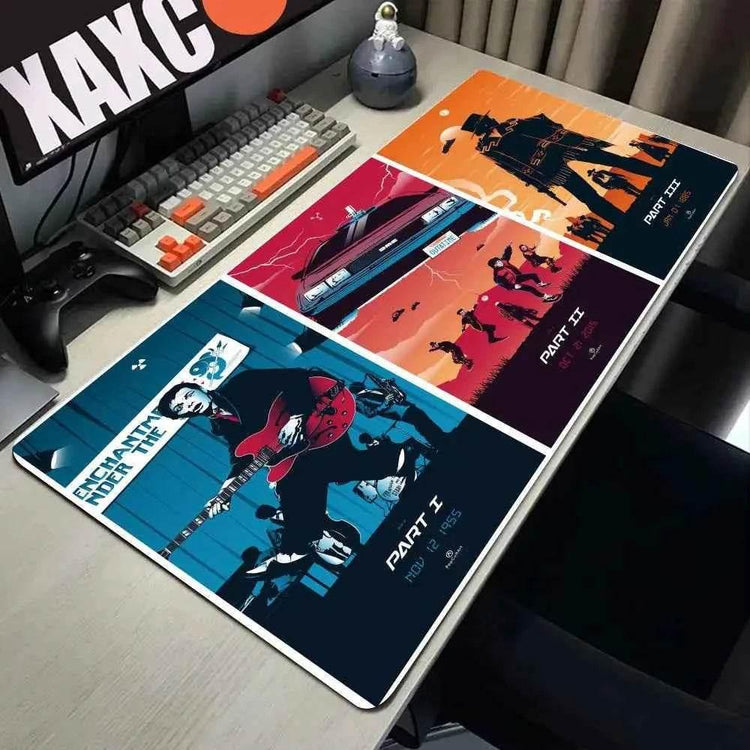 Back To The Future Large Mouse Pad 90x40cm Computer Mousepad Big Keyboard Mat Car Table Carpet Big Desk Mats Rubber Rugs - GiFTiFY
