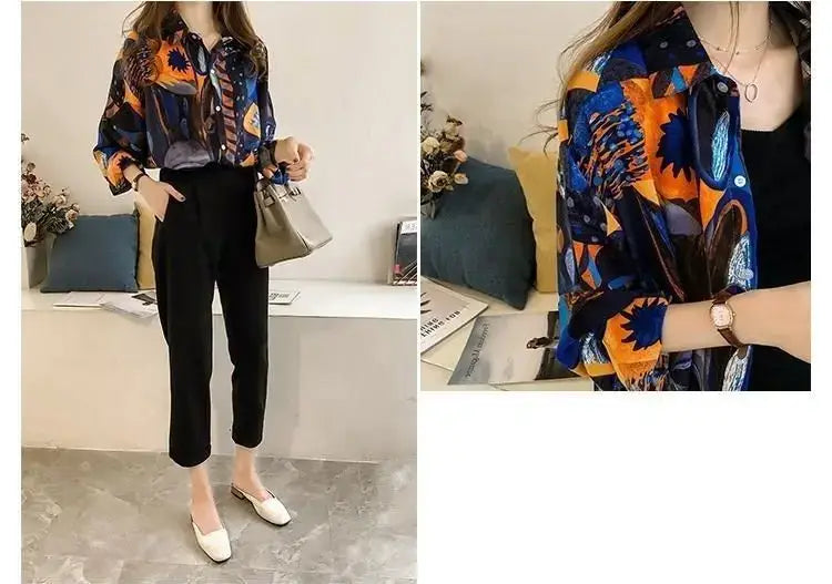 Chic Loose Chiffon Shirt for Women