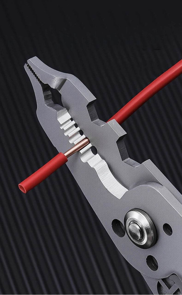 Multifunctional Wire Stripper with Electrical Test Pen Foldable Cable Cutter Crimper Tool, Electrical Folding Pliers for Cutting - GiFTiFY