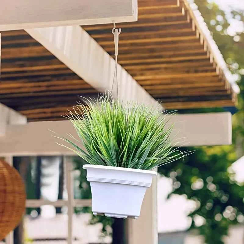 1pc Artificial Plant Plastic Persian Fern Flowers Home garden Wedding outdoors Party Balcony Decor Arrangement Festival Diy gift by DSERS