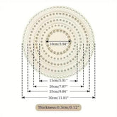 Wooden Basket Bottom Blank Solid Crochet Basket Wood Base for DIY Basket Weaving Supplies Craft Making Home Decoration - GiFTiFY