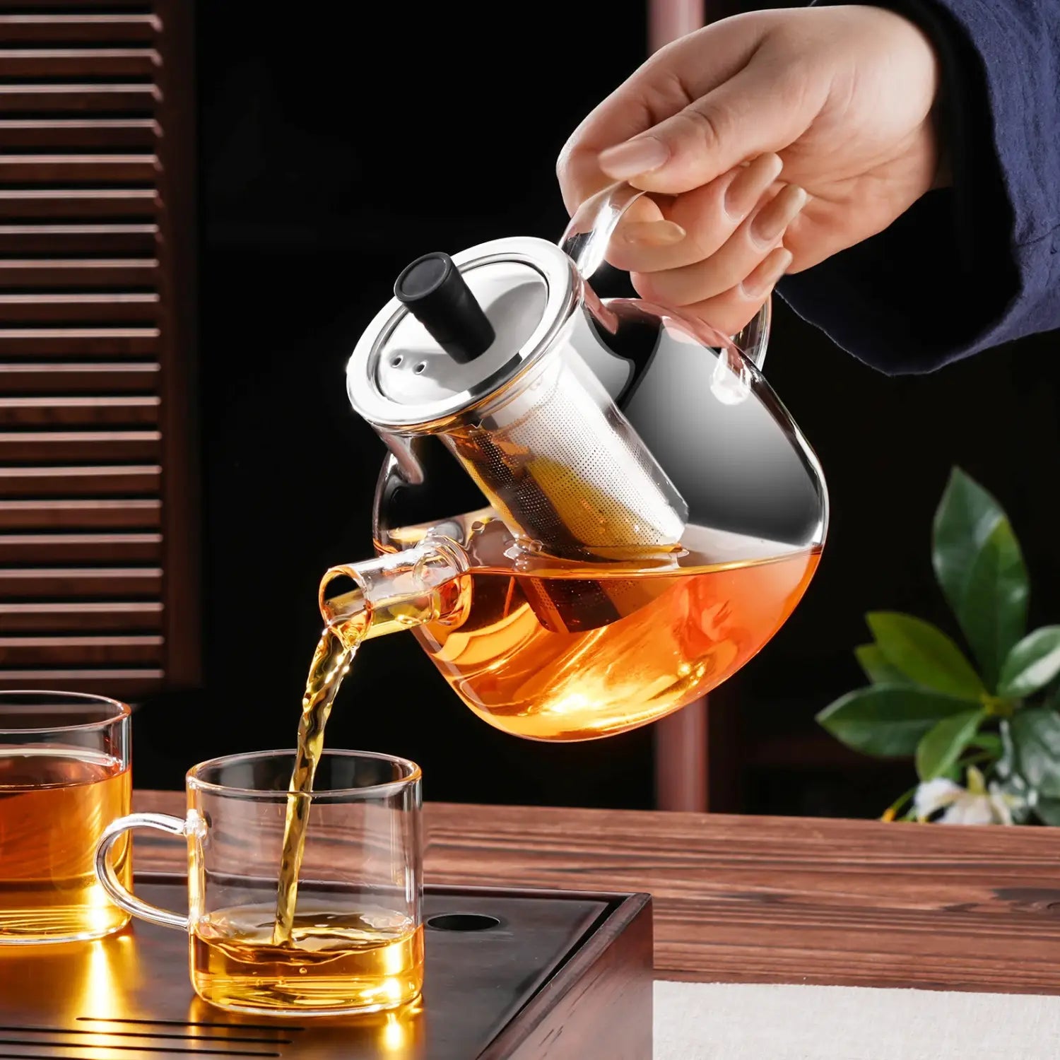Glass Teapot Camping Water Bottle