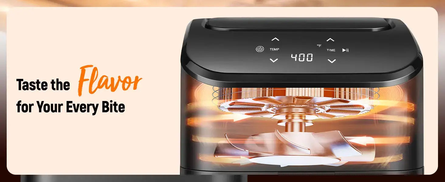 Air Fryer 3 Qt Small Airfryer Digital Space Saving Compact Bake Reheat Roasts for Quick Easy Meals Mini Compact & Quiet