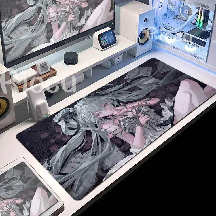Large Gaming Mouse Pad Hatsune M-miku Mousepad PC Gamer Desk Mat Office Decoration Mouse Mat E-Sports Playmat Game Accessories - GiFTiFY