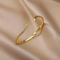 Adjustable Gold Nefertiti Inspired Cuff Bracelet - GiFTiFY