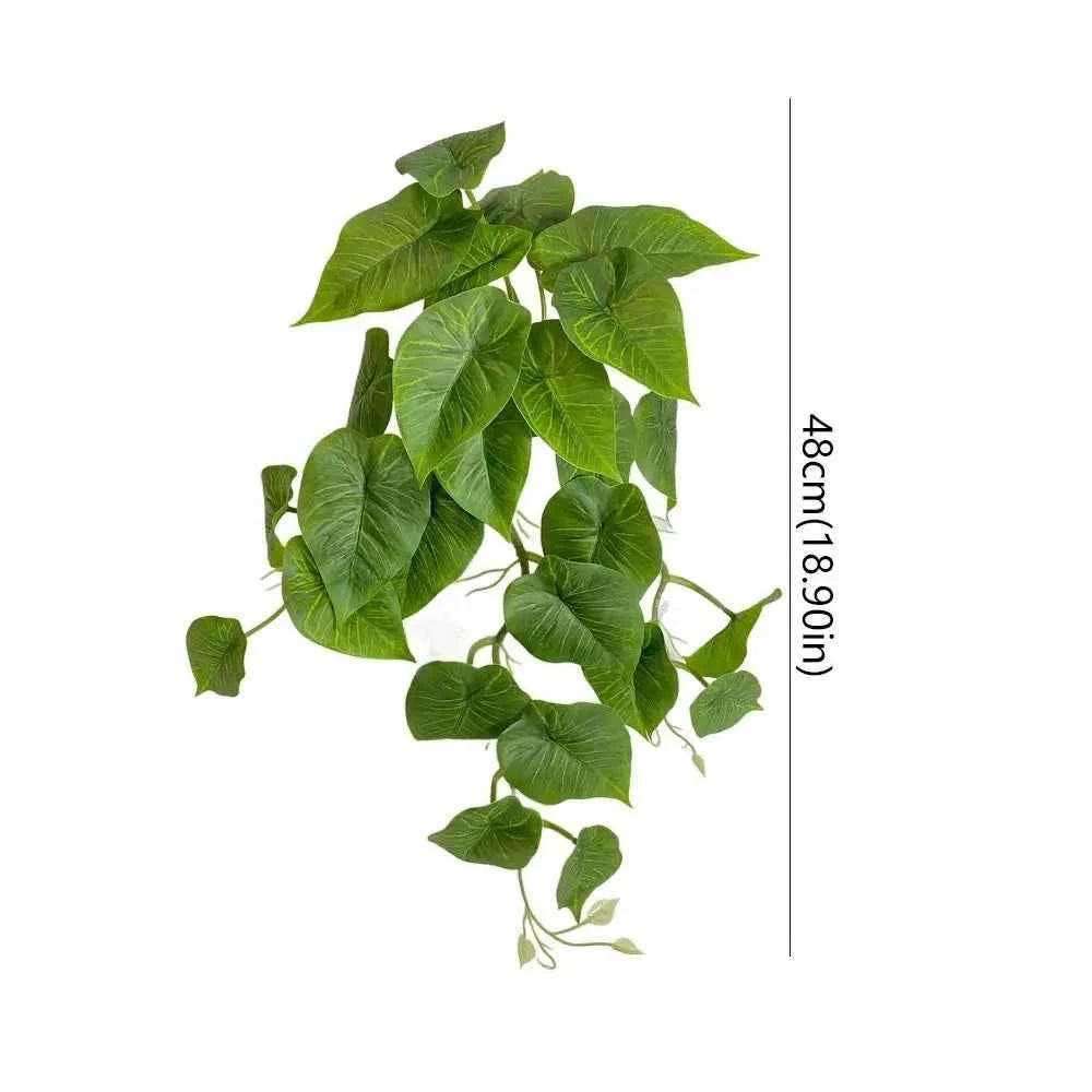 Green Plant Artificial Green Plant Leaves Plastic Realistic Artificial Plants by DSERS