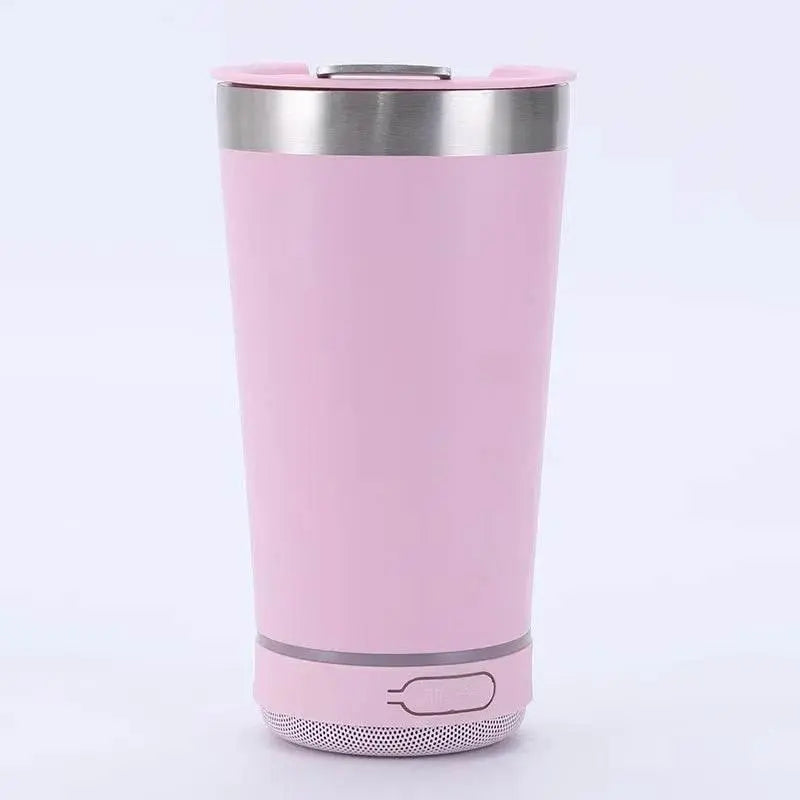 16oz smart bluetooth speaker car portable car cup creative bottle opener stainless steel thermos cup - GiFTiFY
