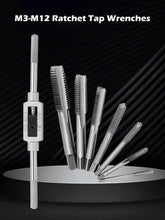 M3-M12 8/6 PCS Metric Hand Tap Set HSS Right-handed Tapping Drill Thread Punching Wrench Hand Tools Male to Make Thread in Steel - GiFTiFY