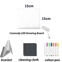 LED Acrylic Drawing Board DIY Erasable Luminous