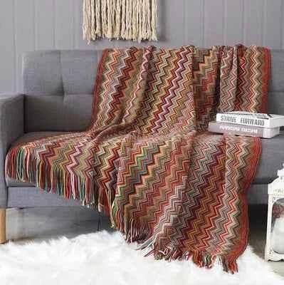 Boho Bed Plaid Blanket Geometry Aztec Baja Blankets Ethnic Sofa Cover Slipcover Decor Throw Wall Hanging Tapestry Rug Cobertor - GiFTiFY