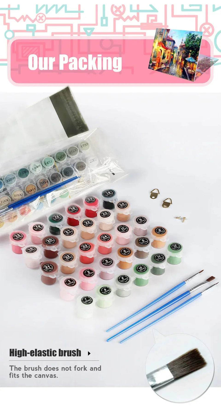 HUACAN Custom Photo Paint By Numbers Pets Child Diy Kit Picture For Living Room Home Decoration - GiFTiFY