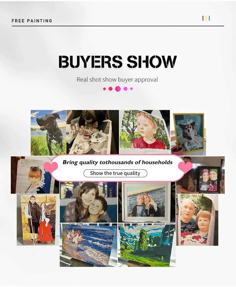 Painting By Numbers, Personality Photo Customized Picture Drawings Paint by DSERS