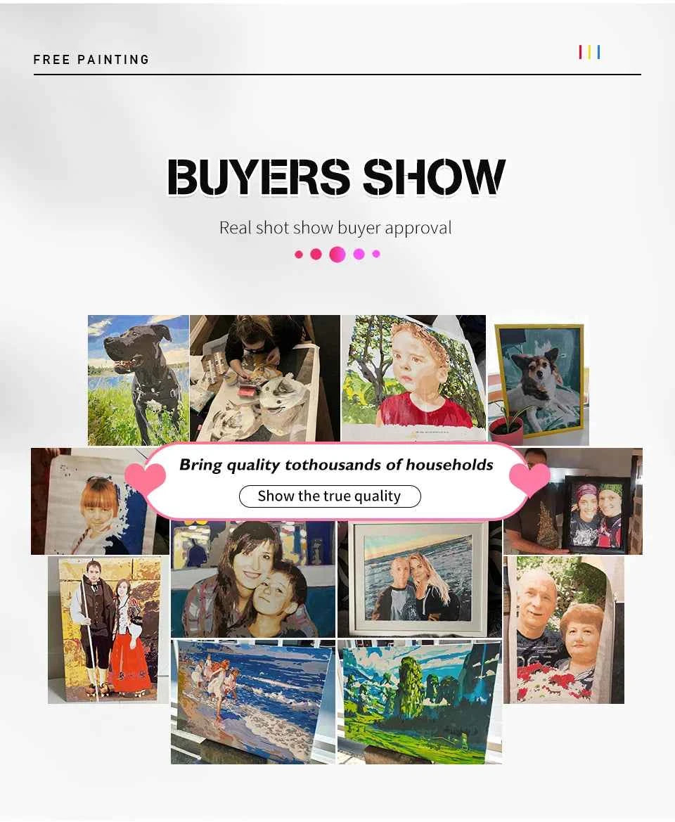 Painting By Numbers Dropshipping Personality Photo Customized DIY Picture Drawing Coloring by Numbers Acrylic cat adult no frame