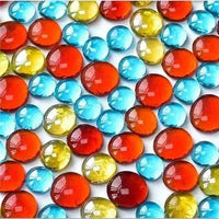 100g Colorful Glass Mosaic Tiles for DIY Crafts, Multi-Size
