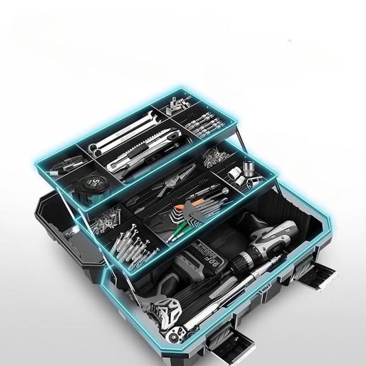 Tools Organizer Box Garage Professional Plastic Tool Case Box Electrician Storage Multifunctional Outdoor Waterproof Garage GiFTiFY