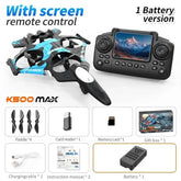 K500MAX Drone Fighter Jet 4k HD Professional Drone Camera WIFI Fpv Aircraft Quadcopte Aerial Photography Drone Birthday Toys