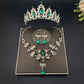 Gorgeous Pink Crystal Tiaras Bridal Jewelry Sets for Women Crown Flowers Choker Necklace Sets Wedding Bride Costume Jewelry Set GiFTiFY