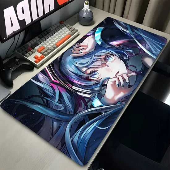 Mouse Pad Rubber Extended Desk Mat PC M-miku Gamer