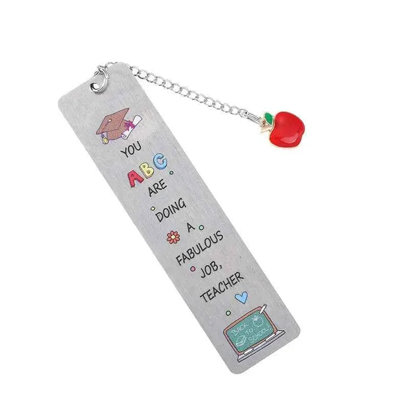 Color Cartoon Metal Bookmark Pendant Retro Book Clip Markers Student Gift Stationery Teacher Application Reward Gifts by DSERS