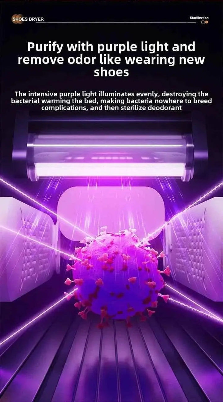 New Foldable Shoe Dryer Boot Dryer with Hot Air Circulation Boot Dryer Eliminate Bad Odor Timing Constant Temperature Shoe Dryer - GiFTiFY